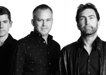 Leslie Benzies (Right) with Colin Entwistle,Technical Director (Left) and Matthew Smith, Studio Head (middle)